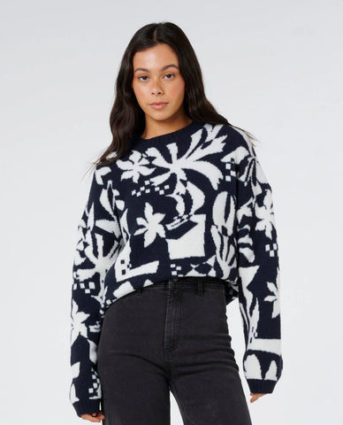 RIP CURL CATALINA ISLANDS SWEATER - BLACK