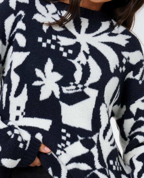 RIP CURL CATALINA ISLANDS SWEATER - BLACK