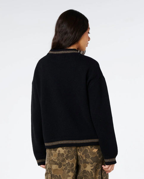 RIP CURL HALF MOON BAY SWEATER - BLACK