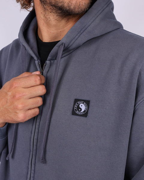 T&C ETERNAL PREMIUM ZIP HOOD - WASHED NAVY