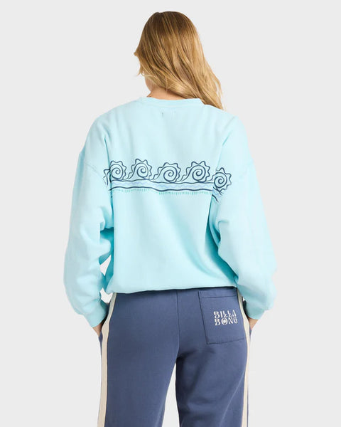 BILLABONG SANIBEL KENDAL CREW - POOL BLUE