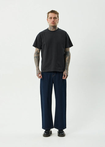AFENDS FAST FORWARD DENIM ULTRA BAGGY JEAN - INK