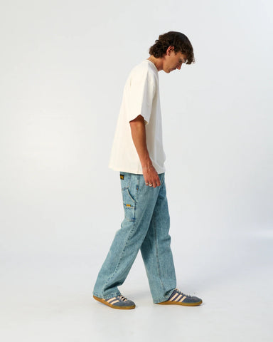 THE CRITICAL SLIDE SOCIETY PEATY 5 PKT CARPENTER JEAN - WASHED BLUE