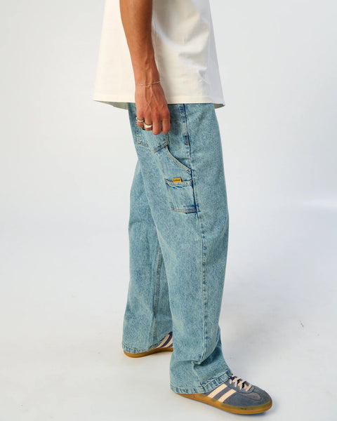 THE CRITICAL SLIDE SOCIETY PEATY 5 PKT CARPENTER JEAN - WASHED BLUE