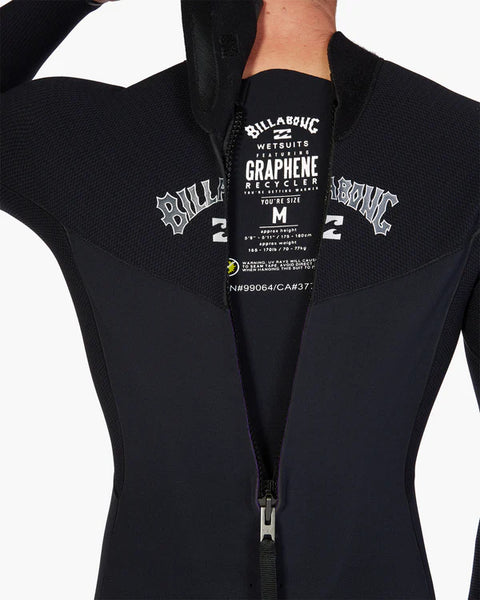 BILLABONG MEN'S 3/2mm FURNACE COMP BACK ZIP WETSUIT