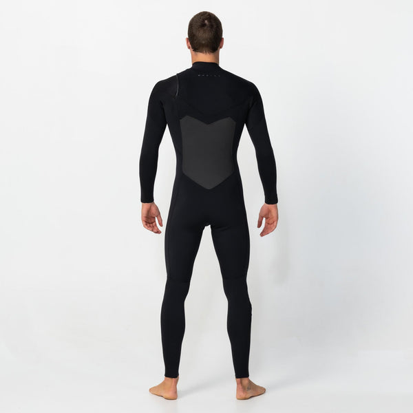 O'NEILL MEN'S DEFENDER 3/2 CHEST ZIP STEAMER - BLACK