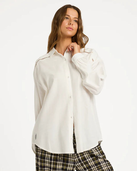 BILLABONG COASTAL CRUSH SHIRT - SALT CRYSTAL
