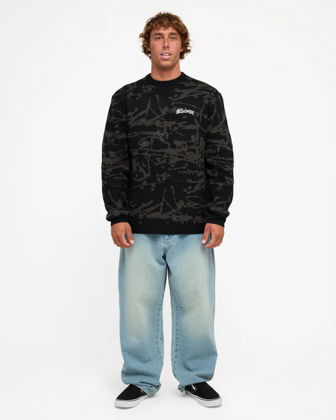 BILLABONG IMMORTAL SWEATER - BLACK