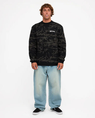 BILLABONG IMMORTAL SWEATER - BLACK