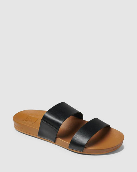 REEF CUSHION BOUNCE VISTA - BLACK/NATURAL