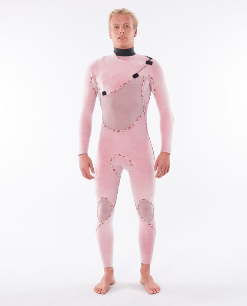 RIP CURL FLASHBOMB 3/2MM CHEST ZIP STEAMER WETSUIT -BLACK